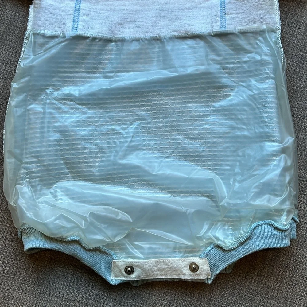 Health-Tex Vintage Baby Romper Blue